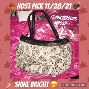 Thirty-one Brown skirt purse Bouquet of paisley 🍒